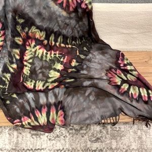 oversize tie dye scarf/wrap by brightly twisted